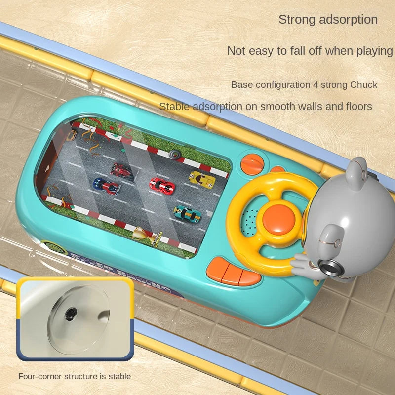 Kids Steering Wheel Driving Toy Dodge Vehicle Electronic Simulation Adventure Game