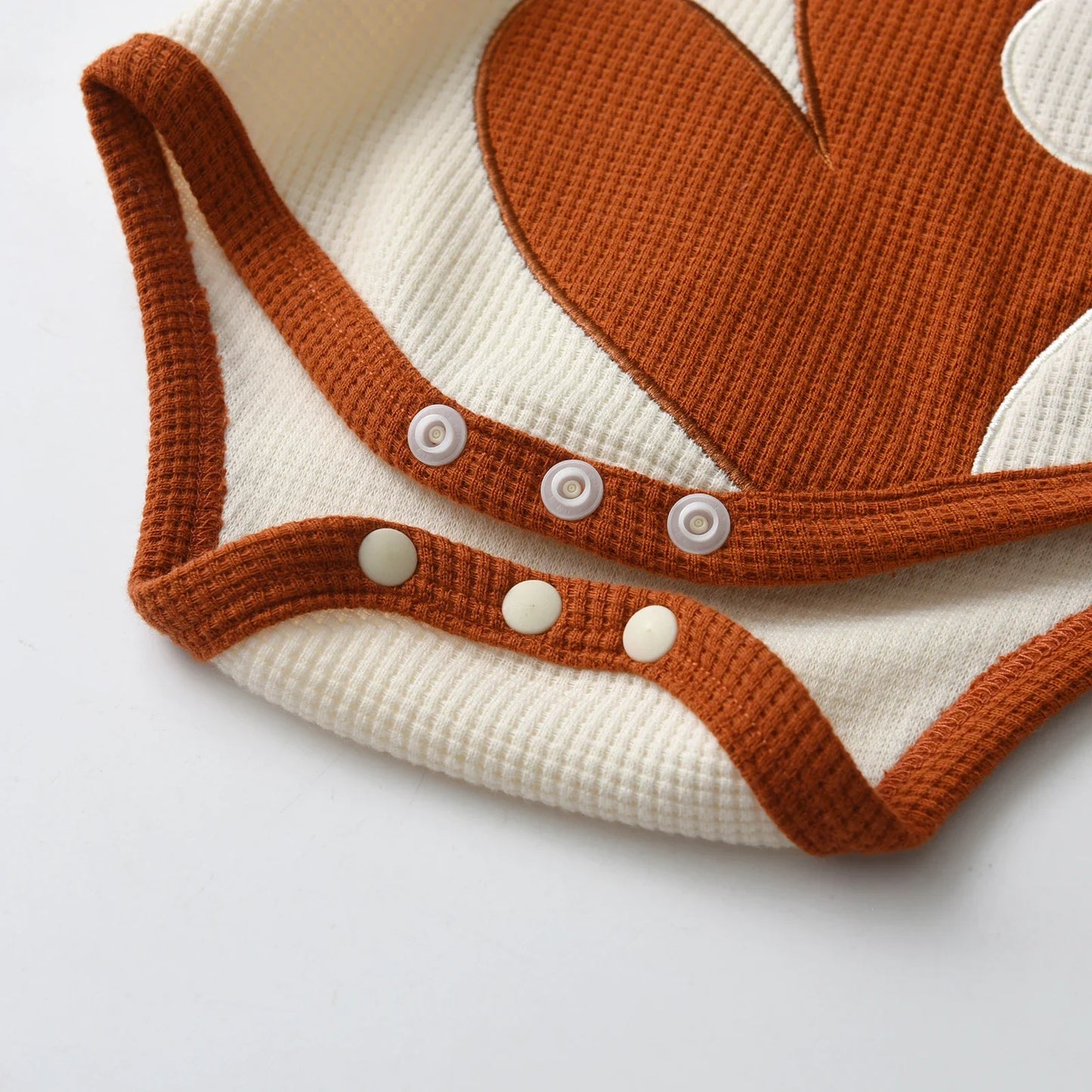 Newborn Boy Autumn Romper with Bear Print