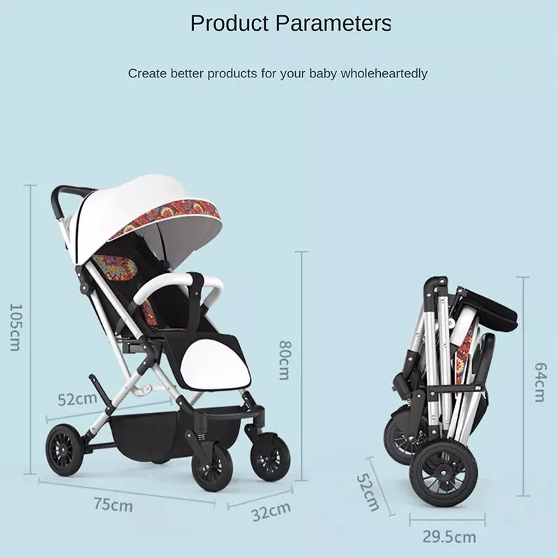 Boarding Stroller Can Sit and Lie One Baby Umbrella