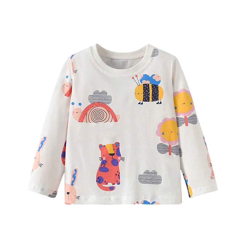 Alice Unicorn Long Sleeve Girls Tops