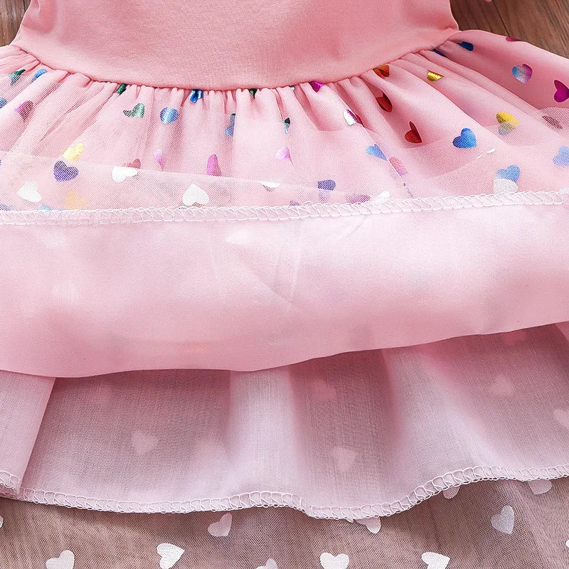 Summer New Baby Girl Dress Cute Rainbow Horse Children'S Sleeveless Clothes