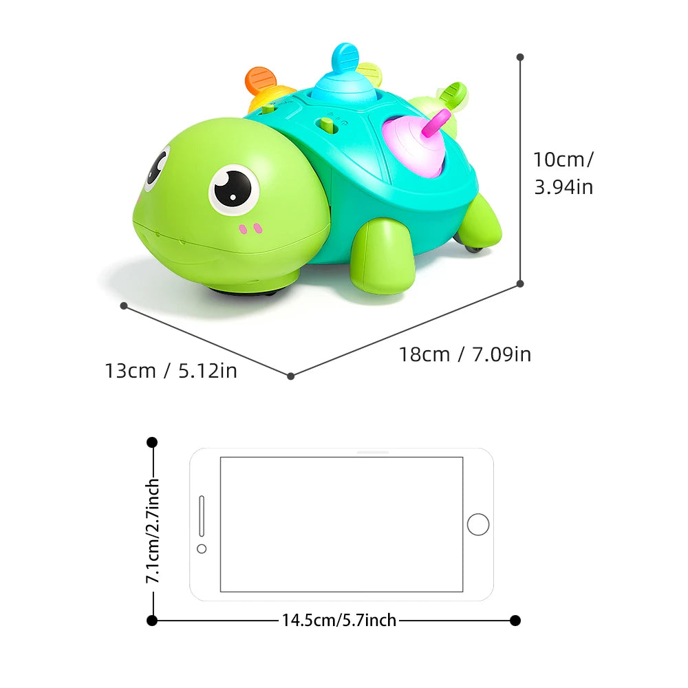 Baby Musical Turtle Toy for Tummy Time & Crawling Fun