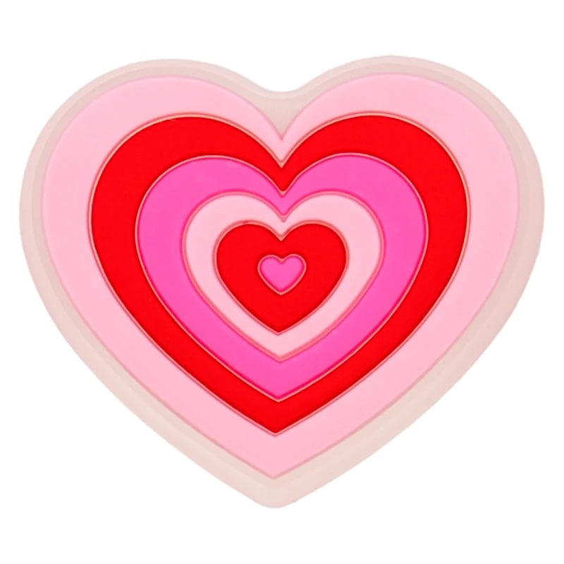 Pink Heart LED Shoe Charms for Girls,Cute Butterfly Cat Pin Accessories for Shoes