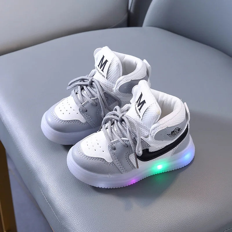 Junior Children Luminous Shoes for Toddlers with LED Lights