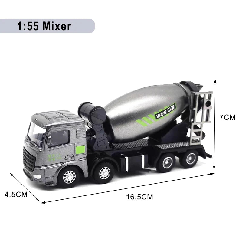 Engineering Vehicle Toys for Boys Alloy+Plastic Tractor Excavator Bulldozer Crane Truck Model Diecast Children Collection Gifts