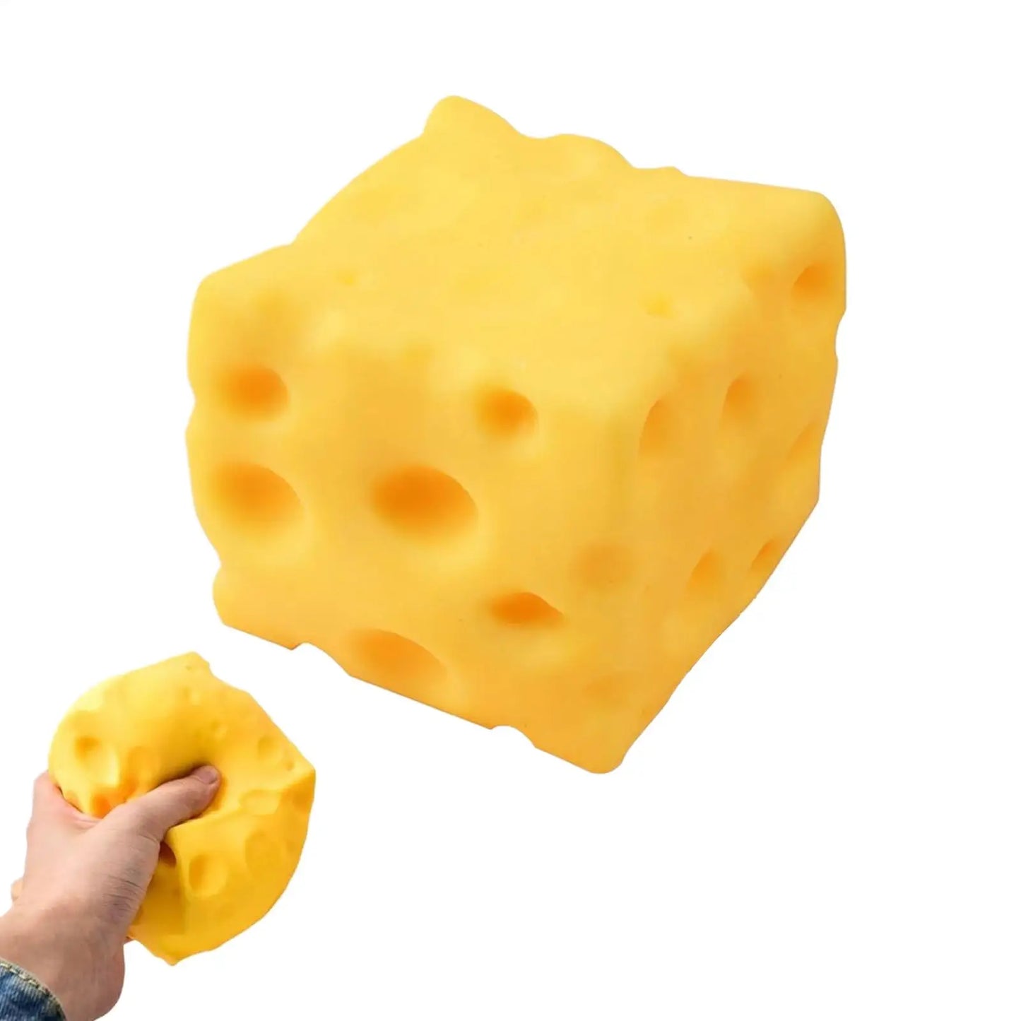 Squishy Cheese Cube Squeeze Toys Soft Butter Cheese Fidget Toy Slow Rebound Push Stress Relief Sensory Toy Stress Relief