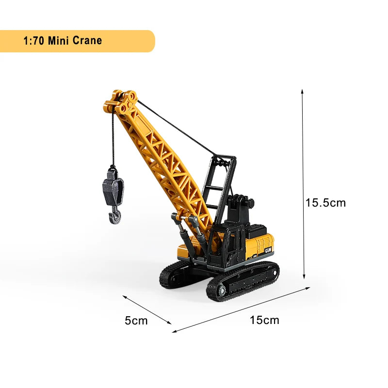 Engineering Vehicle Toys for Boys Alloy+Plastic Tractor Excavator Bulldozer Crane Truck Model Diecast Children Collection Gifts