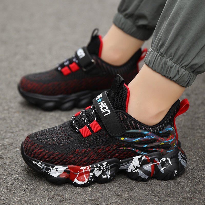Shoes Boys Sneakers Knit Children Casual Sneakers