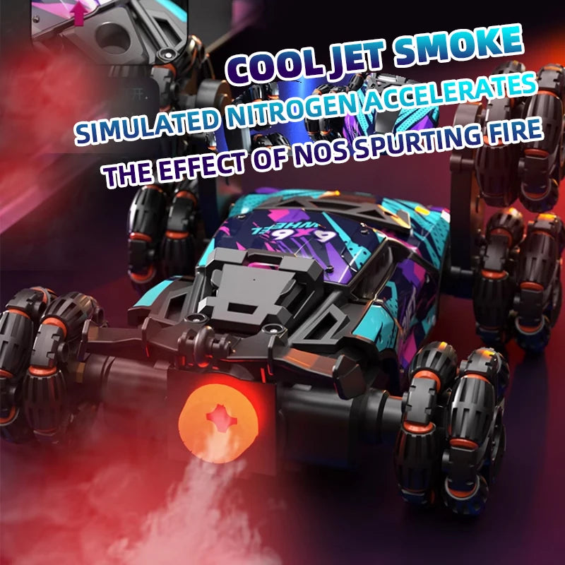 Children's Alloy Remote Control Car Morphing Six-Wheeled RC Off-Road