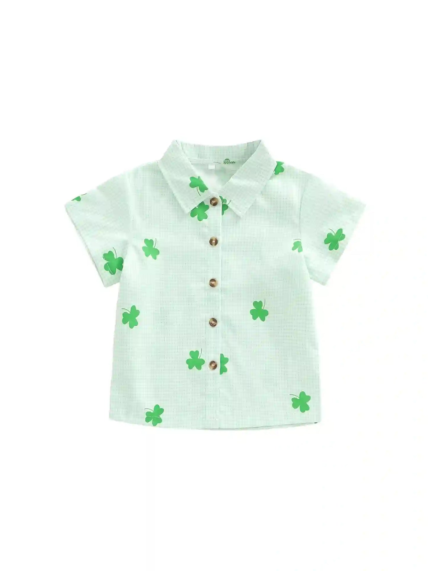 Jane Unisex Lapel Collar Short Sleeve Top