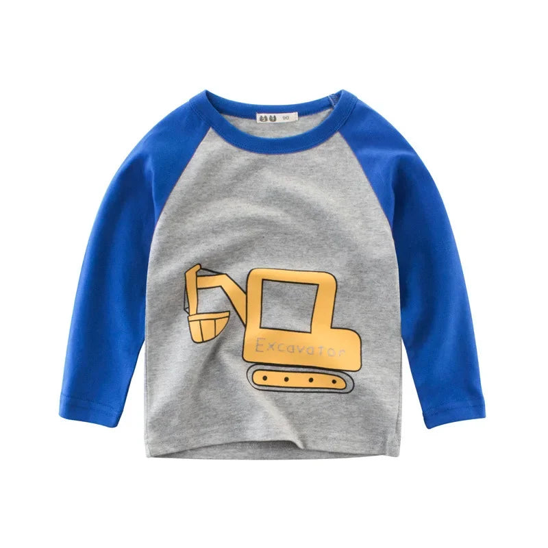 Zahir Cartoon Car Boy's Clothes Long Sleeve Top - GuGuTon baby store - Baby Fashion - Toddlers Outfits - Babies Outfits - Toddler Clothes - Kids Clothing - Newborn Clothes - Newborn Wear - Kids Wear - Trending Clothes - Trending Outfits - Fall Fashion - Winter Fashion - Girls Clothes - Boys Clothes - Babies Wear - Kids Accessories - KidsWear - Summer Clothes - Summer Fashion - Summer Trend - Falls Sweaters - Tops - Bottom - Jeans - Blouse - Dresses - Newborn Dresses - Toys