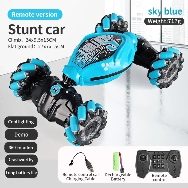 4WD RC Drift Car with Dual Control - 2.4G Gesture & Radio Remote