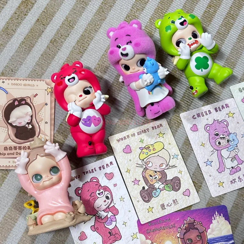 POPMART CareBears x Zsiga Series Blind Box Guess Bags Desktop Decoration Cute Anime Figure Models Gifts Blind Bag Toy Girl Gifts