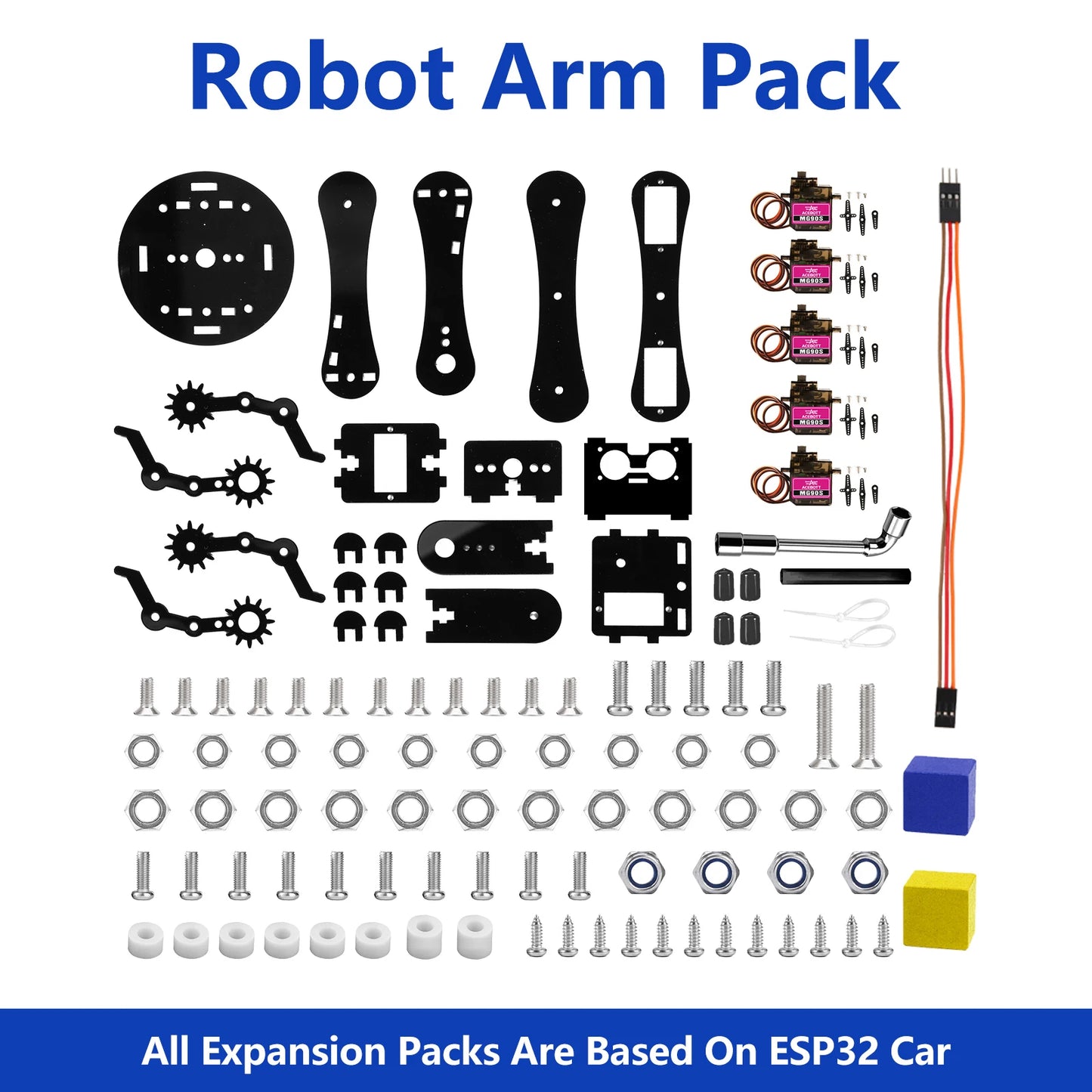 ACEBOTT Robot Car Starter Kit with ESP32 for Arduino Projects
