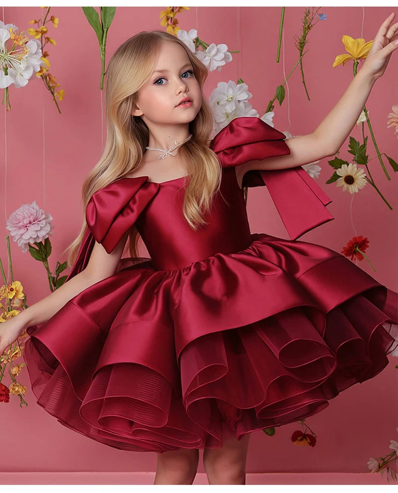 Girls' Christmas Dress, Birthday Party Dress, Important Holiday Ball Gown, Flower Girl Dress