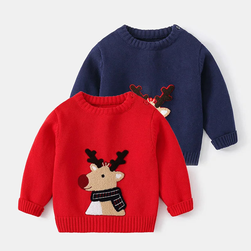 Enmanuel Autumn Children's Christmas Sweater - GuGuTon baby store - Baby Fashion - Toddlers Outfits - Babies Outfits - Toddler Clothes - Kids Clothing - Newborn Clothes - Newborn Wear - Kids Wear - Trending Clothes - Trending Outfits - Fall Fashion - Winter Fashion - Girls Clothes - Boys Clothes - Babies Wear - Kids Accessories - KidsWear - Summer Clothes - Summer Fashion - Summer Trend - Falls Sweaters - Tops - Bottom - Jeans - Blouse - Dresses - Newborn Dresses - Toys