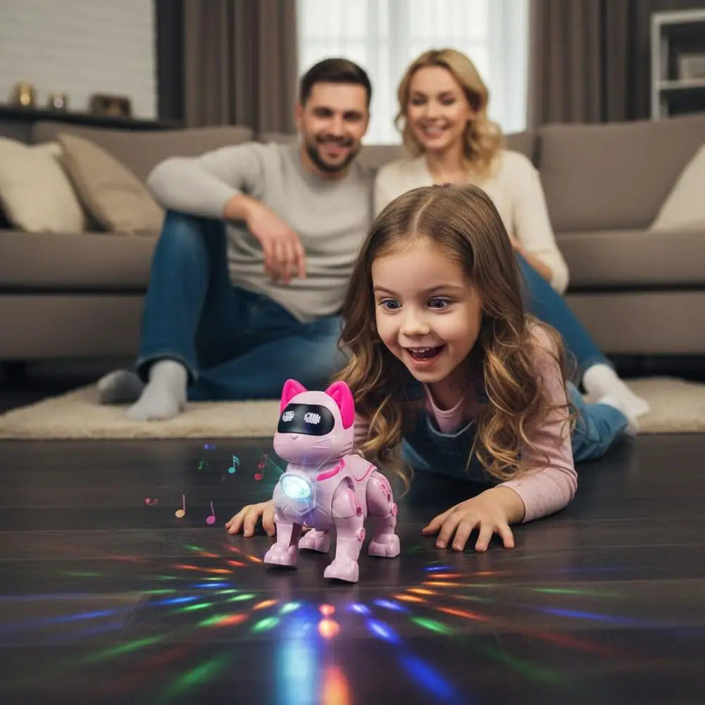 Smart Robot Cat Toy Programmable Intelligent Voice Control Stunt Cat