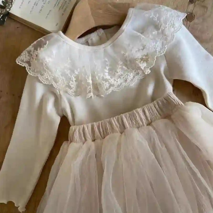 Juana Cute Embroidered Flowers Princess Tops