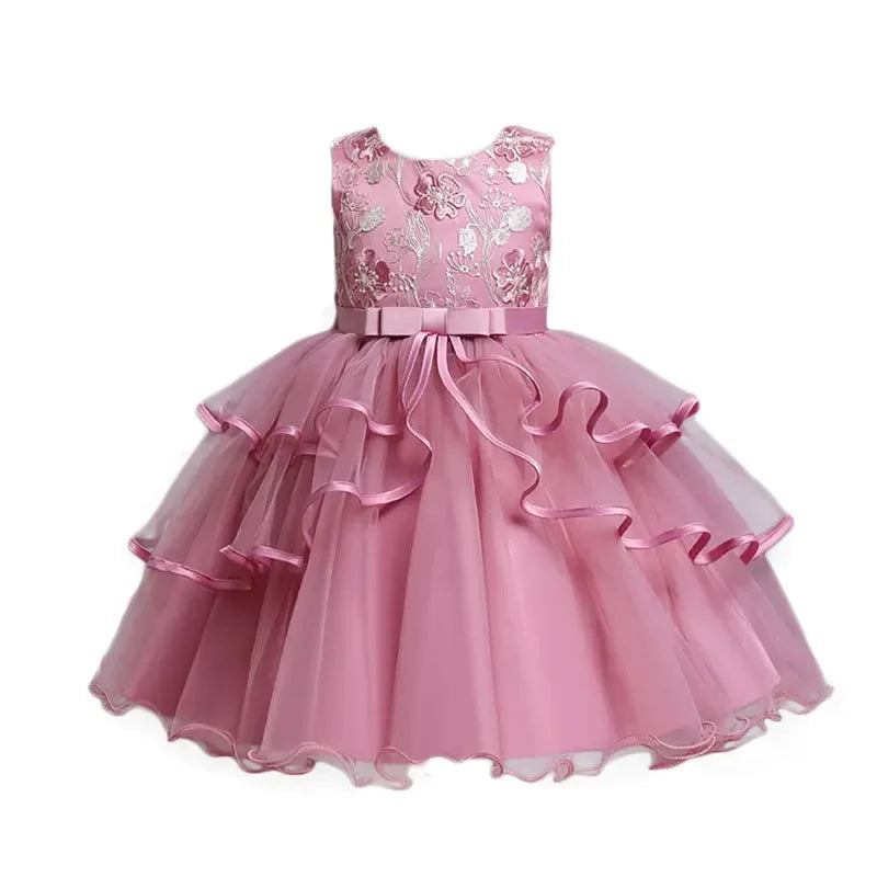 Fashion Prom Flower Girl Dresses Summer Kids Dresses 2-10 Years