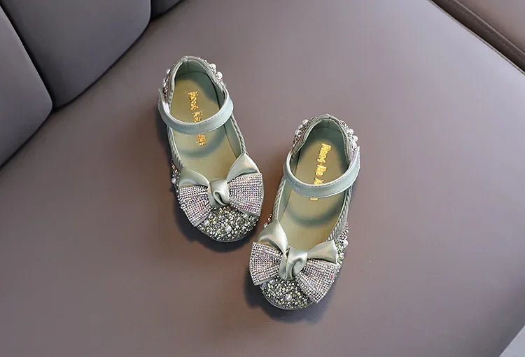 Sandals Toddler Girl Childrens Shoes Pearl Rhinestones Shining Kids Shoes