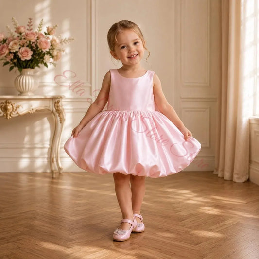 Wholesale Baby 3D Flower Girl Dress for Kids Bloomer Top Market