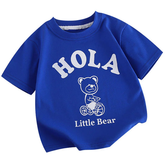 Hector Cartoon Printed Solid Cotton Tees