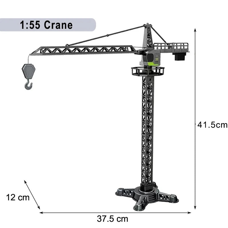 Engineering Vehicle Toys for Boys Alloy+Plastic Tractor Excavator Bulldozer Crane Truck Model Diecast Children Collection Gifts