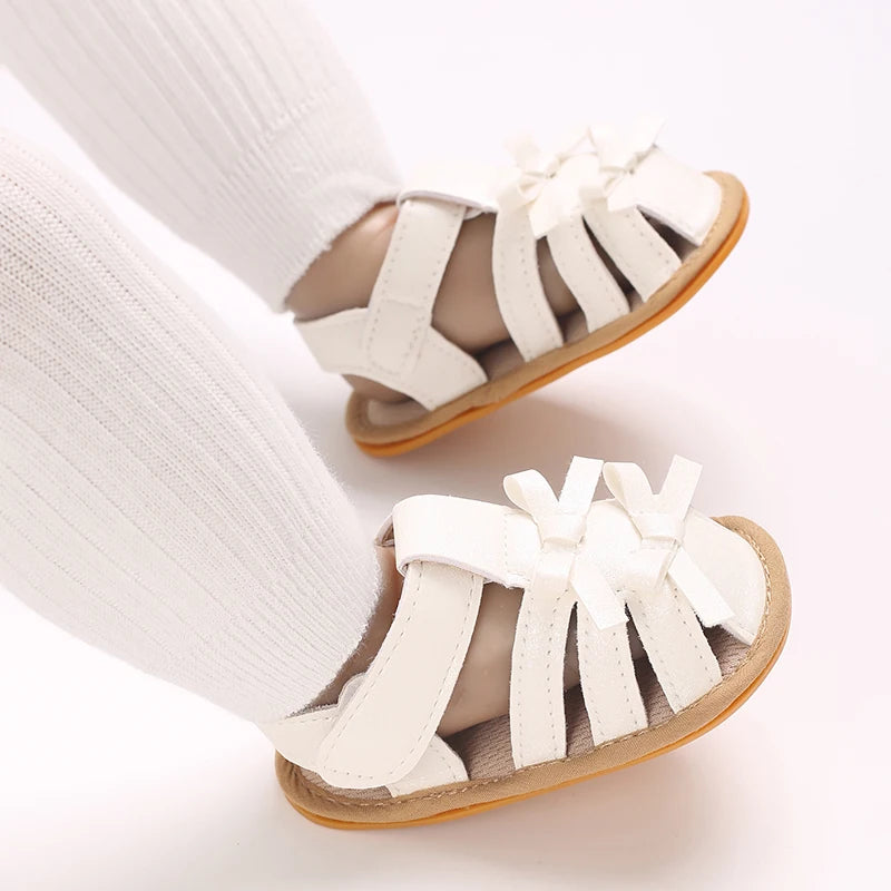 0-18Months Newborn Infant Baby Girls Shoes Summer Sandals Casual Rubber Bottom Non-Slip