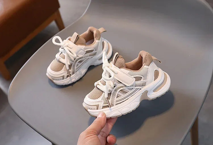 New Kids Sneakers for Girls School Causal Sports Shoes for Boy Spring Autumn Versatile Children Tennis Shoes Mesh Breathable