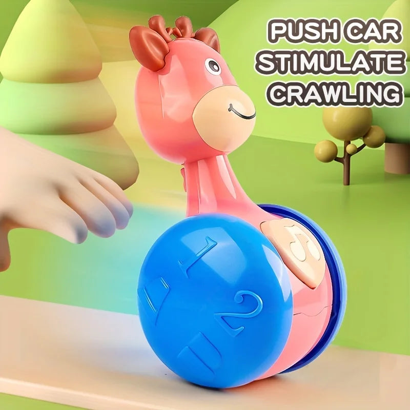 Roly Poly Baby Toys 6 to 12 Months, Tumbler Wobbler Toys for Infant Boy Girl - Perfect for Learning