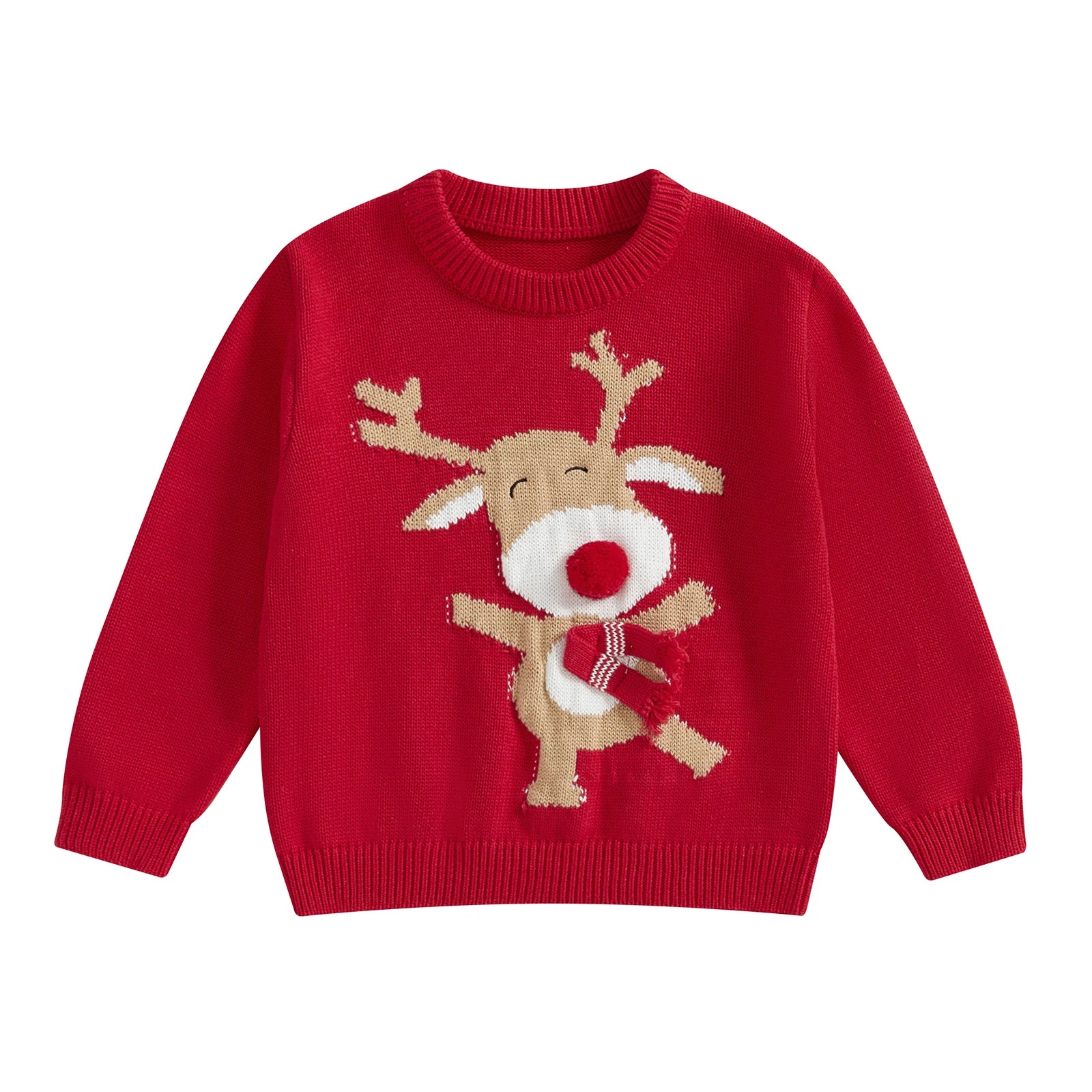 Rodolfo Kids Baby Christmas Sweaters - GuGuTon baby store - Baby Fashion - Toddlers Outfits - Babies Outfits - Toddler Clothes - Kids Clothing - Newborn Clothes - Newborn Wear - Kids Wear - Trending Clothes - Trending Outfits - Fall Fashion - Winter Fashion - Girls Clothes - Boys Clothes - Babies Wear - Kids Accessories - KidsWear - Summer Clothes - Summer Fashion - Summer Trend - Falls Sweaters - Tops - Bottom - Jeans - Blouse - Dresses - Newborn Dresses - Toys