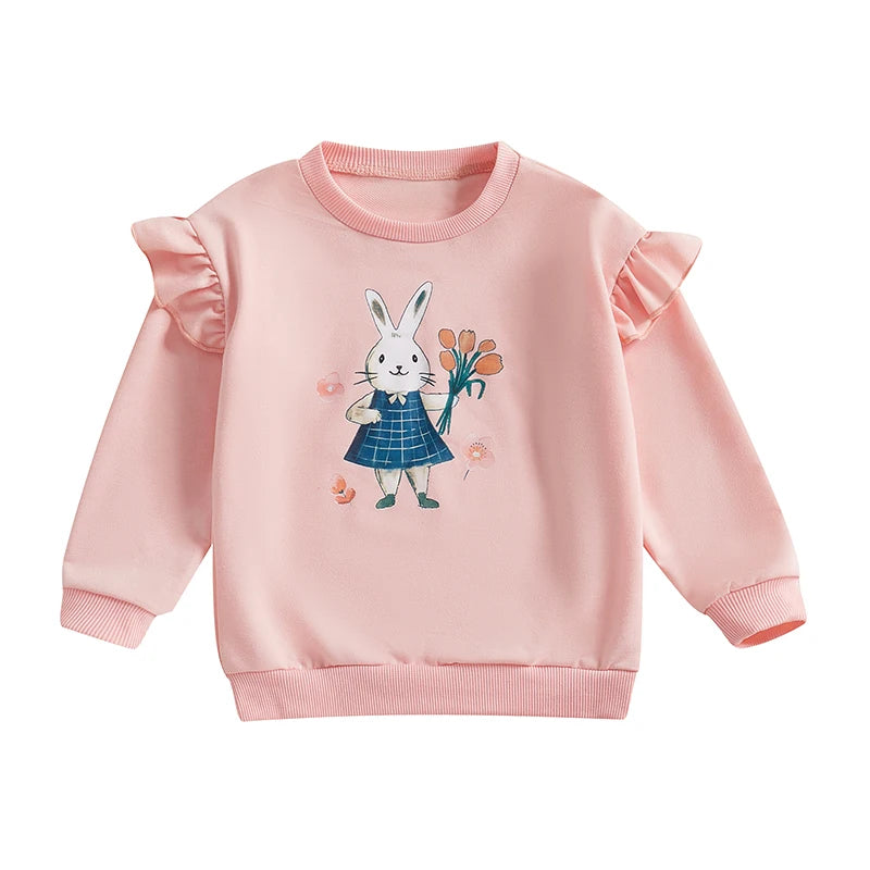 Mila Long Sleeve Cute Bear Print Sweater