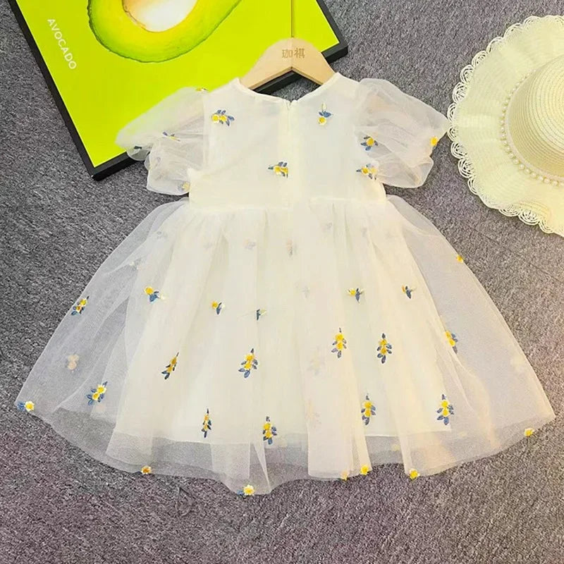 Nia Girls Summer Dress Floral for Birthday Parties and Weddings
