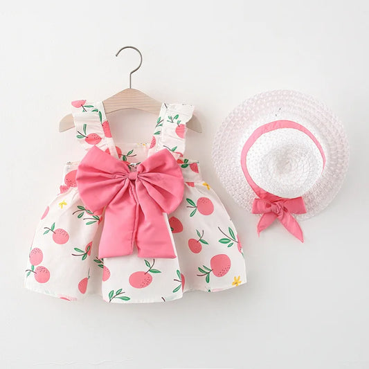 Baby Girl Dress Summer Princess Sundress Cotton Newborn Toddler Outfit
