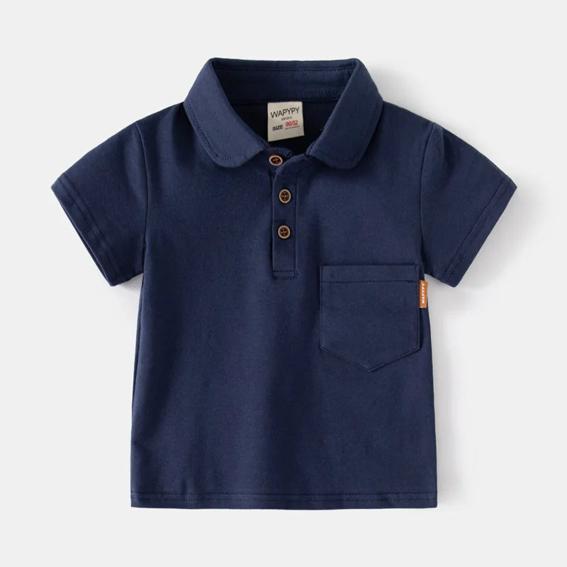 Paolo Turn-down Collar Short Sleeve T-shirt