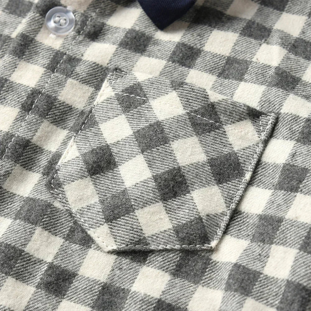 Plaid Pants Set for Boys 0 to 3Y with Bow Tie