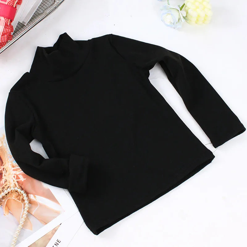 Rosita Long Sleeve Basic Turtleneck Tops