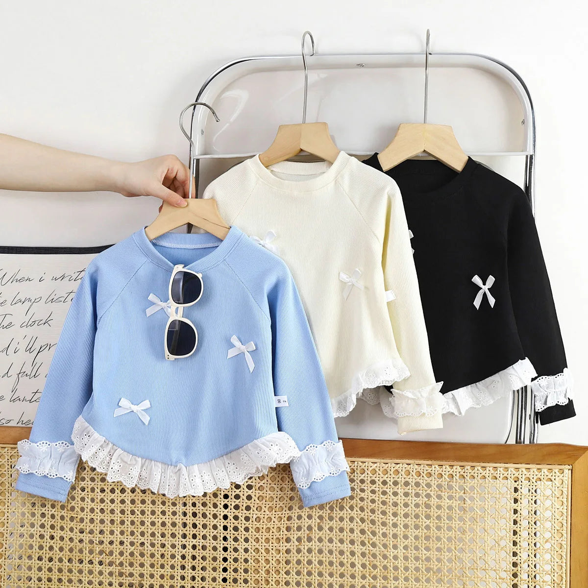 Siara Long Sleeve Lace Korean Style Top
