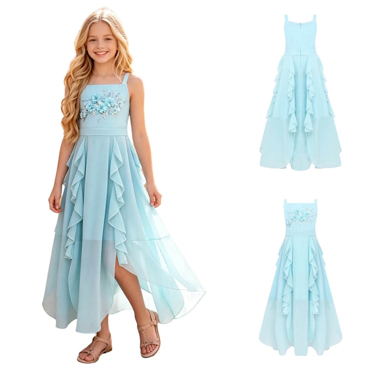 Girls Dresses Children Formal Wedding Party Pageant Gown for Special Occasions