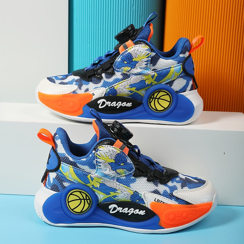 Sell Children Basketball Shoes Boys Basket Boots Non-slip - GuGuTon