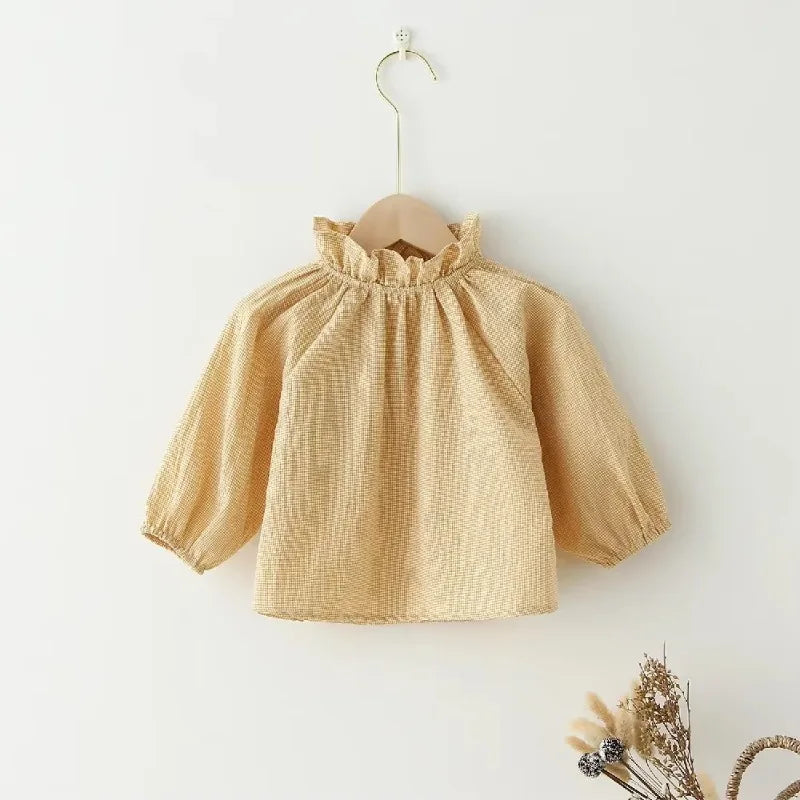 Amelia Cotton Floral Tops for Baby Girls