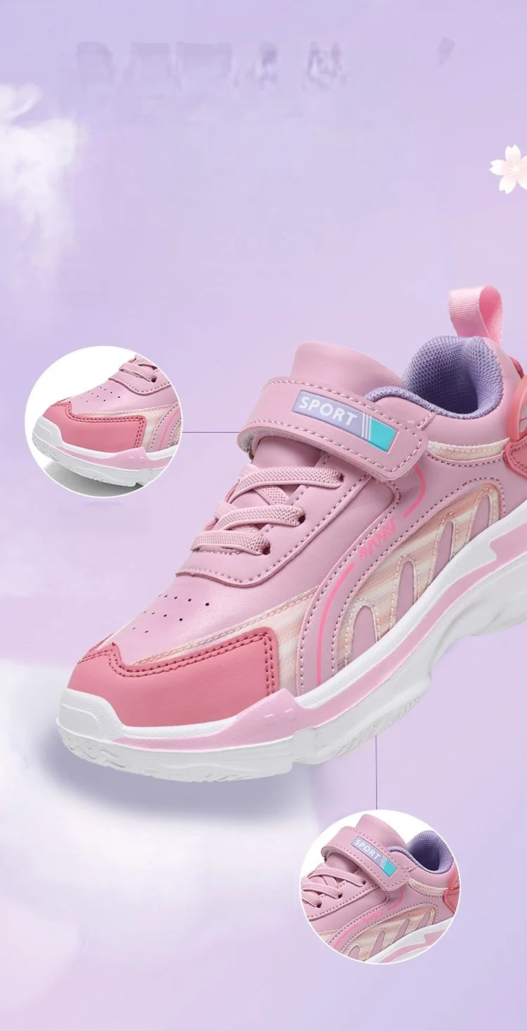 Fashion Children's Shoes Sneakers Girls Comfortable Sneakers Outdoor Non-Slip Running Shoes Tennis Shoes Light Casual Shoes