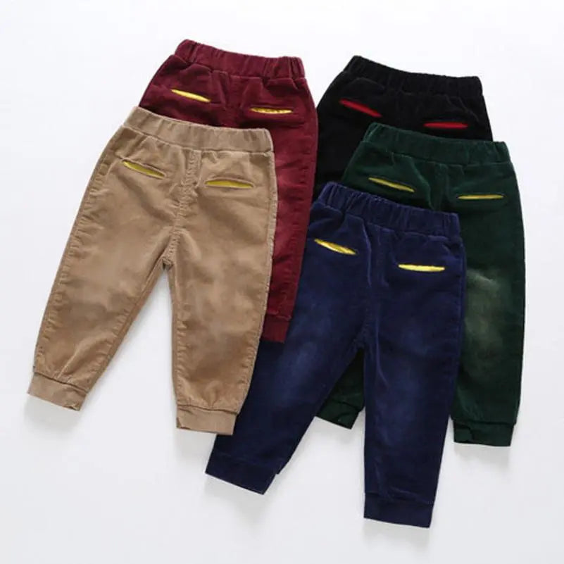 Thiago Casual Loose Pants Korean Style Trousers Baby Boys Corduroy