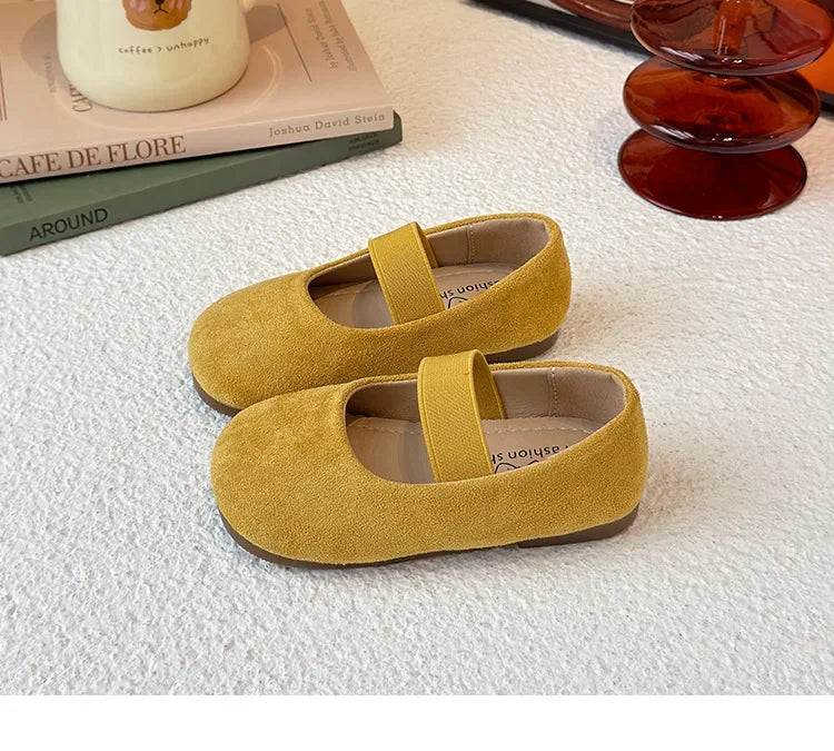 Girls Dance Performance Shoes Slip-on Kids Soild Candy Color Ins Trendy 2026 New Girls Flat Shoes