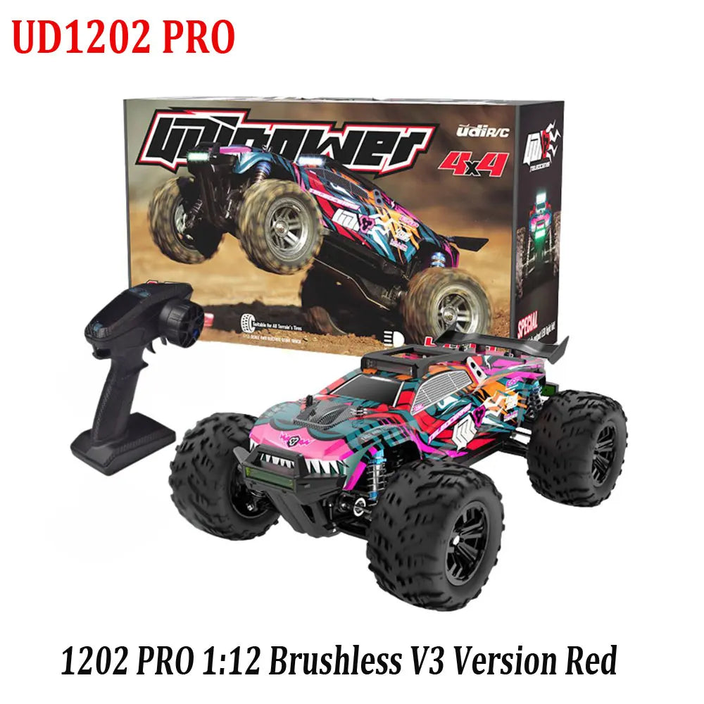 UDIRC UD1201 UD1202 V2/UD1201PRO UD1202PRO V3 RC Car Alloy 4wd High-Speed Brushless Off-Road Climbing Vehicle Remote Control Car