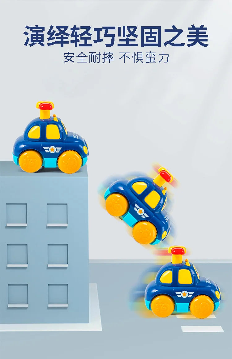 Baby Toy Cars for 1 2 3 Years Boy Gift Press and Go Cartoon Truck Educational Toys Pull Back Cars Toys for Toddlers 12 18 Month
