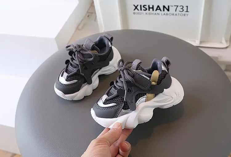 2024 Children's Sneakers Boy Spring Autumn Kids School Basketball Shoes Fashion Girls Causal Walking Shoes Breathable Non-slip