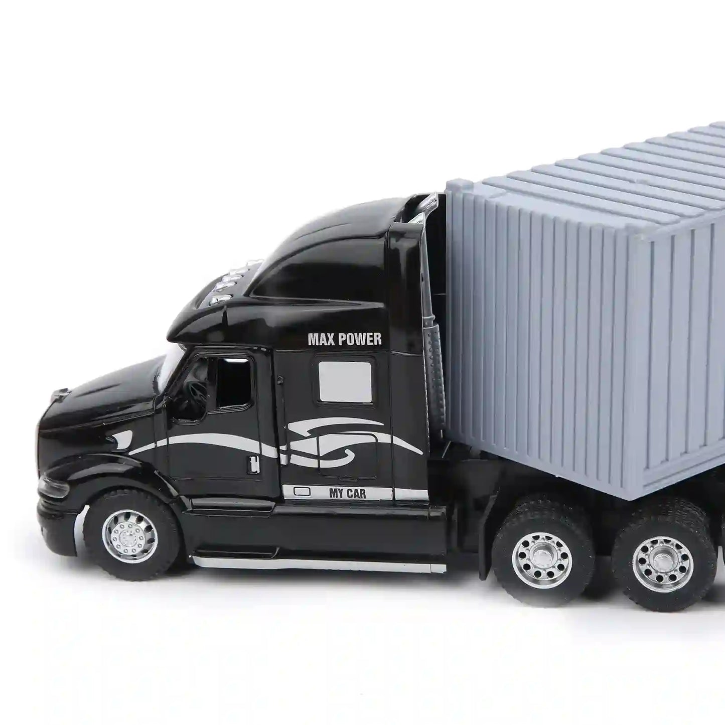 1:48 Alloy Container Car Model with Pull Back Function