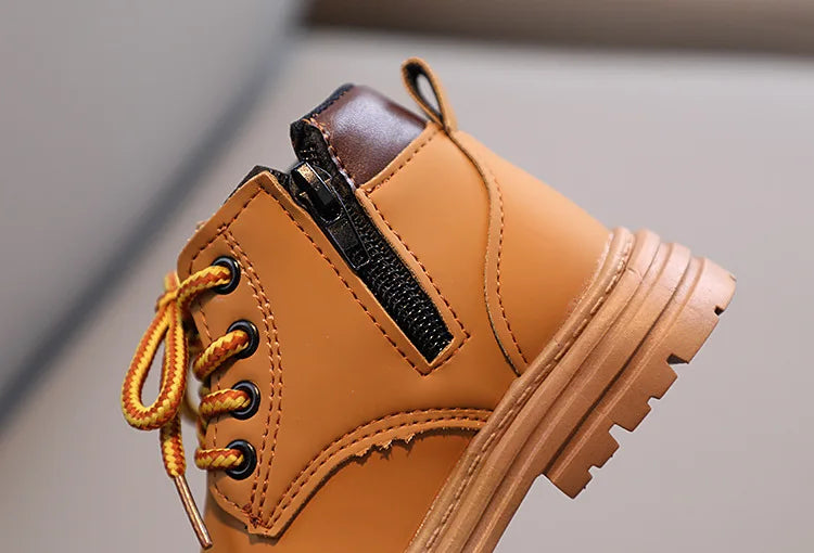 Liam Winter Kids Combat Boots - Non-slip Footwear
