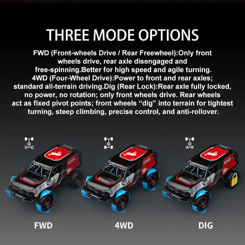 New MJX Hyper Go H18P  1:18  RC Car Brushless 4WD Off-Road Crawler 2.4G Remote Control Toy Truck RTR